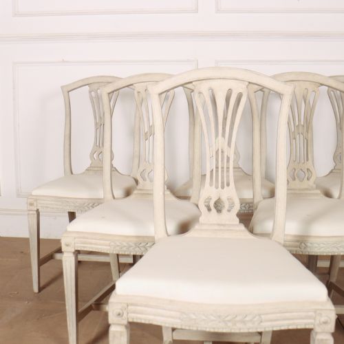 SET OF 6 GUSTAVIAN STYLE DINING CHAIRS - ADDITIONAL PHOTO 2