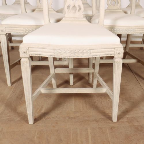 SET OF 6 GUSTAVIAN STYLE DINING CHAIRS - ADDITIONAL PHOTO 3
