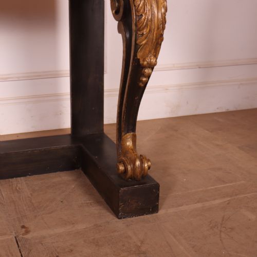 ENGLISH CARVED AND PAINTED CONSOLE TABLE - ADDITIONAL PHOTO 3