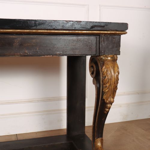 ENGLISH CARVED AND PAINTED CONSOLE TABLE - ADDITIONAL PHOTO 4