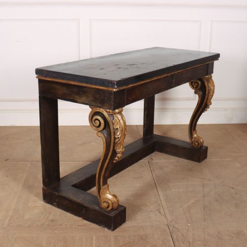 ENGLISH CARVED AND PAINTED CONSOLE TABLE - ADDITIONAL PHOTO 5