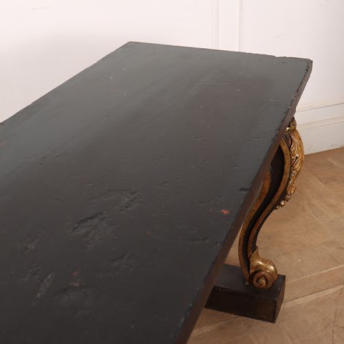 ENGLISH CARVED AND PAINTED CONSOLE TABLE - ADDITIONAL PHOTO 10