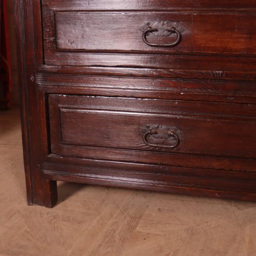 LARGE SPANISH OAK COMMODE - ADDITIONAL PHOTO 5