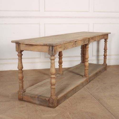 French Bleached Oak Drapers Table