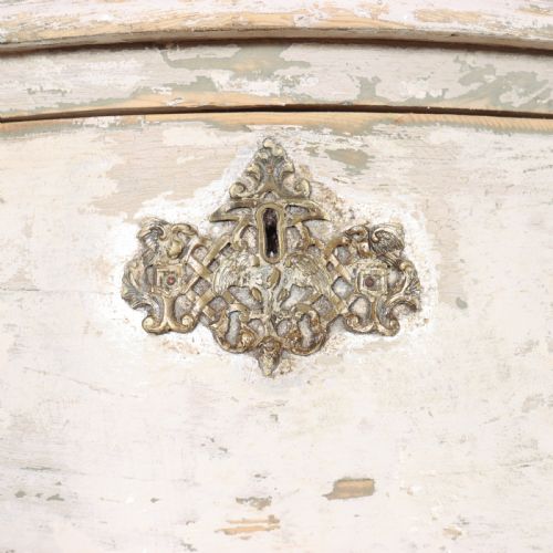 FRENCH PAINTED TWO DRAWER COMMODE - ADDITIONAL PHOTO 1