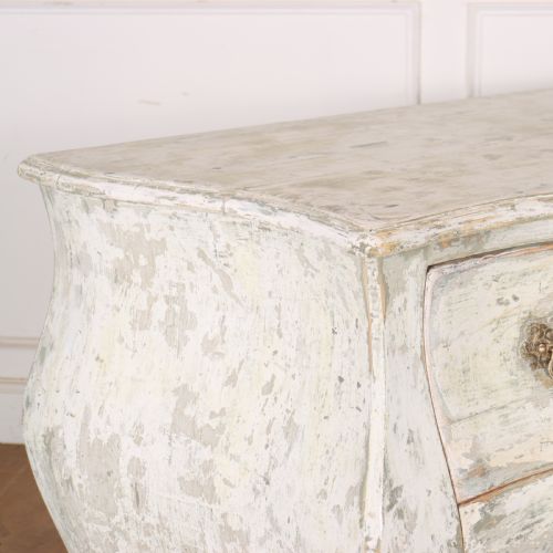 FRENCH PAINTED TWO DRAWER COMMODE - ADDITIONAL PHOTO 5