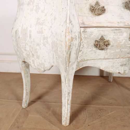 FRENCH PAINTED TWO DRAWER COMMODE - ADDITIONAL PHOTO 6