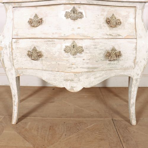 FRENCH PAINTED TWO DRAWER COMMODE - ADDITIONAL PHOTO 8