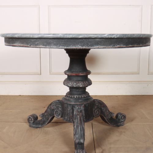 FRENCH MARBLE TOPPED GUERIDON - ADDITIONAL PHOTO 1