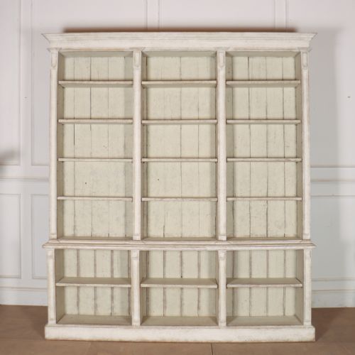Architectural Painted Open Bookcase