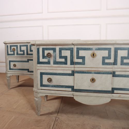 PAIR OF SWEDISH TWO DRAWER COMMODES - ADDITIONAL PHOTO 1