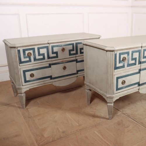 PAIR OF SWEDISH TWO DRAWER COMMODES - ADDITIONAL PHOTO 8