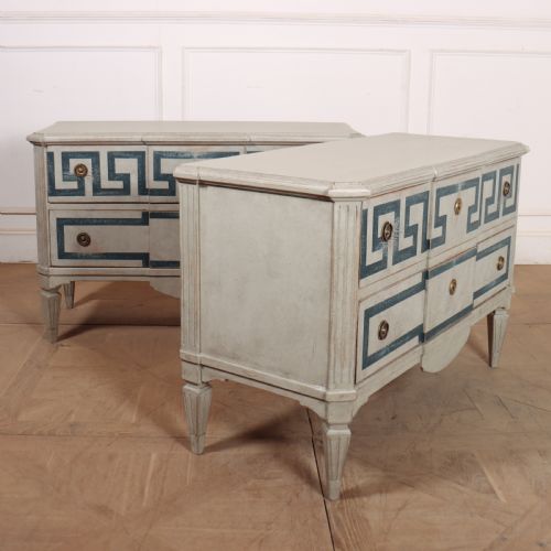 PAIR OF SWEDISH TWO DRAWER COMMODES - ADDITIONAL PHOTO 9