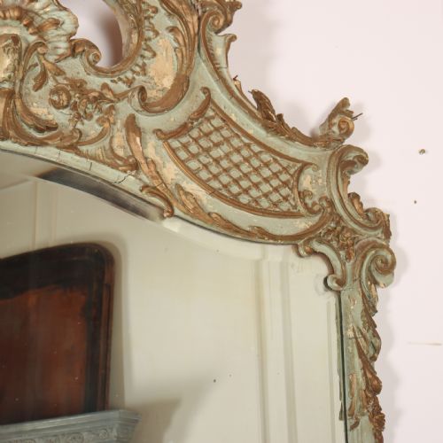 FRENCH ORIGINAL PAINTED MIRROR - ADDITIONAL PHOTO 2