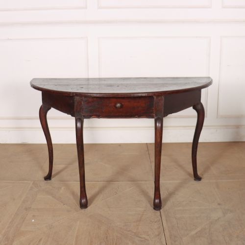 PAIR OF ITALIAN DEMILUNE CONSOLE TABLES - ADDITIONAL PHOTO 5