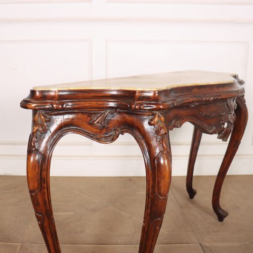 1920'S ITALIAN SERPENTINE CONSOLE TABLE - ADDITIONAL PHOTO 7