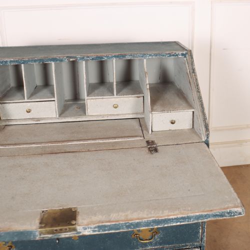 ENGLISH PAINTED BUREAU - ADDITIONAL PHOTO 1