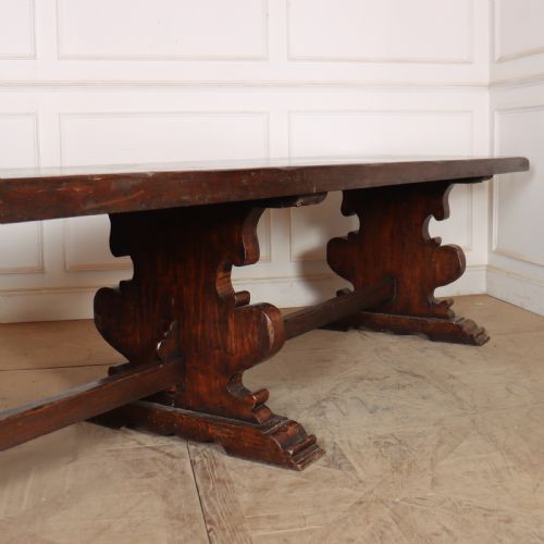 ITALIAN WALNUT TRESTLE TABLE - ADDITIONAL PHOTO 5