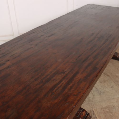 ITALIAN WALNUT TRESTLE TABLE - ADDITIONAL PHOTO 7