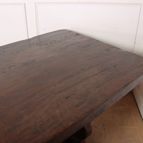 ITALIAN WALNUT TRESTLE TABLE - ADDITIONAL PHOTO 8
