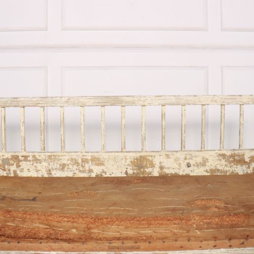 SWEDISH ORIGINAL PAINTED SETTLE BENCH - ADDITIONAL PHOTO 4