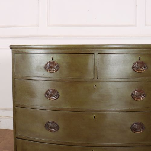 ENGLISH BOW FRONT CHEST OF DRAWERS - ADDITIONAL PHOTO 2