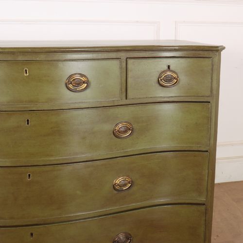 ENGLISH SERPENTINE FRONT COMMODE - ADDITIONAL PHOTO 1