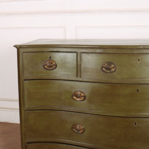 ENGLISH SERPENTINE FRONT COMMODE - ADDITIONAL PHOTO 2