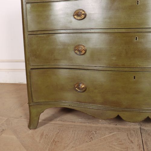 ENGLISH SERPENTINE FRONT COMMODE - ADDITIONAL PHOTO 4