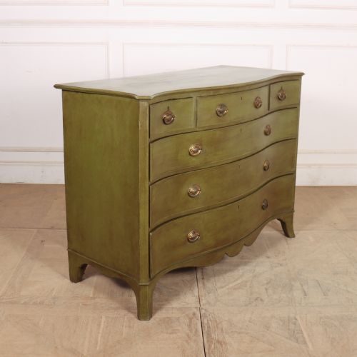 ENGLISH SERPENTINE FRONT COMMODE - ADDITIONAL PHOTO 7