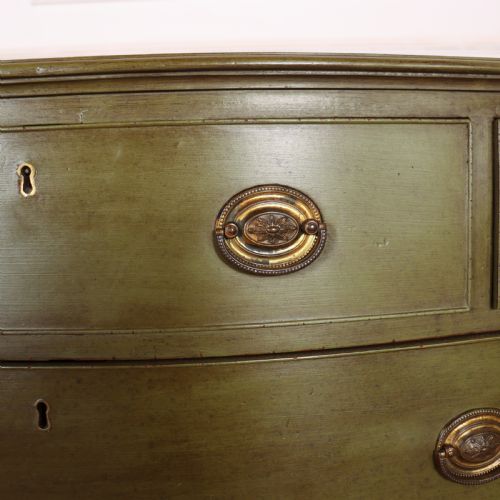 ENGLISH SERPENTINE FRONT COMMODE - ADDITIONAL PHOTO 8