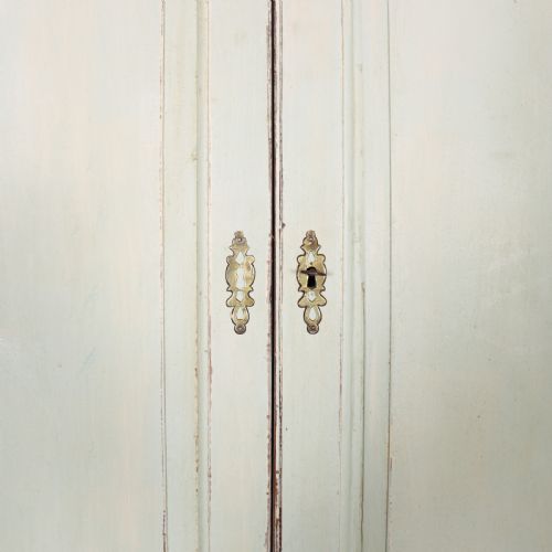 WELSH PAINTED HANGING CUPBOARD - ADDITIONAL PHOTO 6