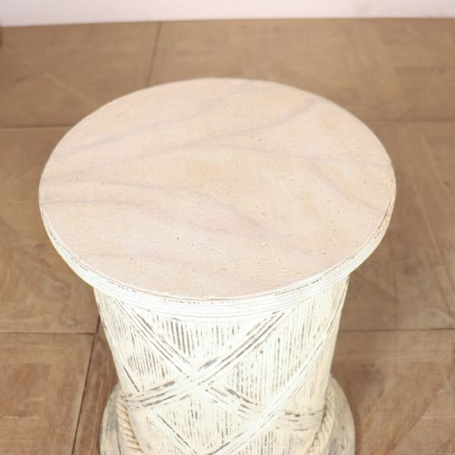 ENGLISH CYLINDRICAL SCULPTURE STAND - ADDITIONAL PHOTO 4