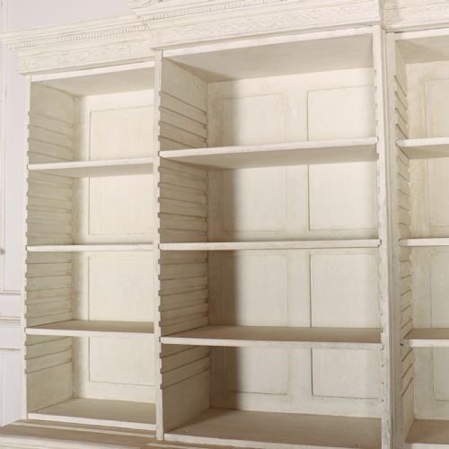 ENGLISH BREAKFRONT LIBRARY BOOKCASE - ADDITIONAL PHOTO 14