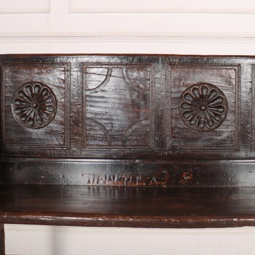 ITALIAN CARVED WALNUT BENCH - ADDITIONAL PHOTO 2