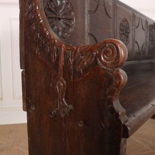 ITALIAN CARVED WALNUT BENCH - ADDITIONAL PHOTO 9