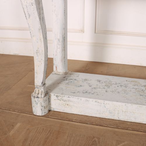 FRENCH MARBLE TOPPED CONSOLE TABLE - ADDITIONAL PHOTO 3