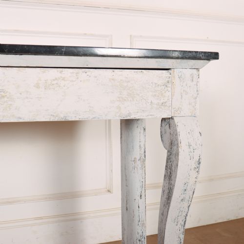 FRENCH MARBLE TOPPED CONSOLE TABLE - ADDITIONAL PHOTO 5