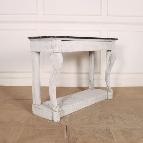 FRENCH MARBLE TOPPED CONSOLE TABLE - ADDITIONAL PHOTO 6