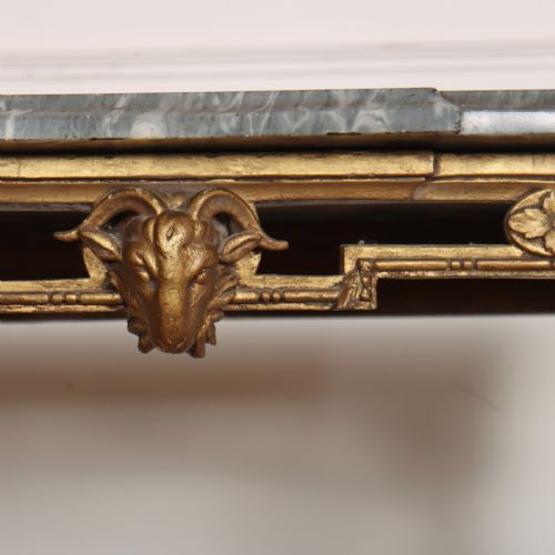 ENGLISH MARBLE TOPPED CONSOLE TABLE - ADDITIONAL PHOTO 7