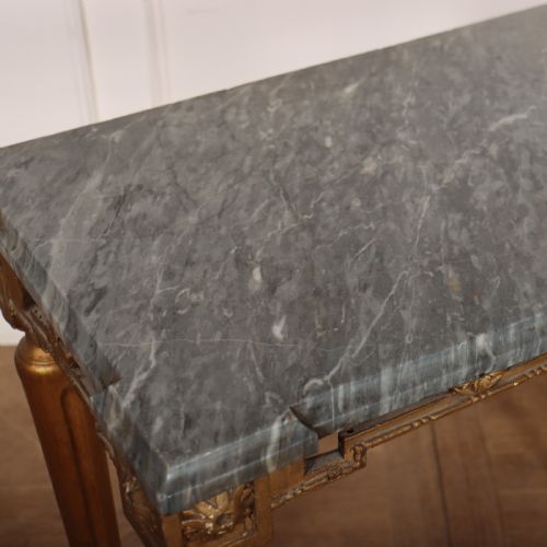 ENGLISH MARBLE TOPPED CONSOLE TABLE - ADDITIONAL PHOTO 8
