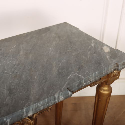 ENGLISH MARBLE TOPPED CONSOLE TABLE - ADDITIONAL PHOTO 9