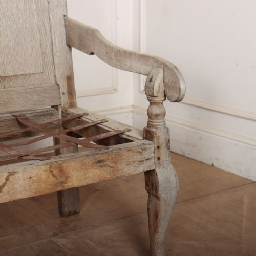 ENGLISH BLEACHED OAK SETTLE - ADDITIONAL PHOTO 7