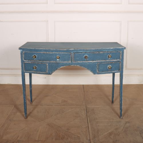 English Regency Bow Front Desk