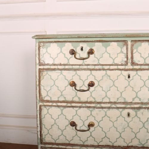 ENGLISH PAINTED CHEST OF DRAWERS - ADDITIONAL PHOTO 1