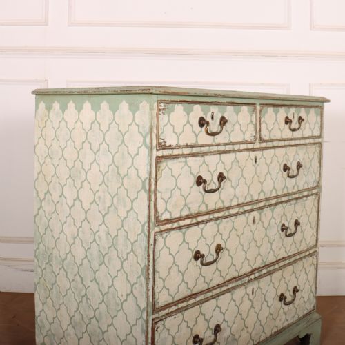 ENGLISH PAINTED CHEST OF DRAWERS - ADDITIONAL PHOTO 7