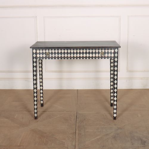 English Decorated Lamp Table