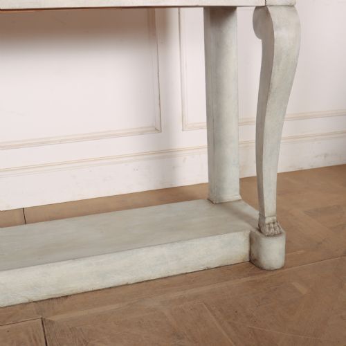 FRENCH MARBLE TOPPED CONSOLE TABLE - ADDITIONAL PHOTO 4