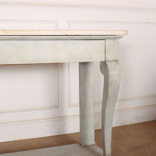FRENCH MARBLE TOPPED CONSOLE TABLE - ADDITIONAL PHOTO 5