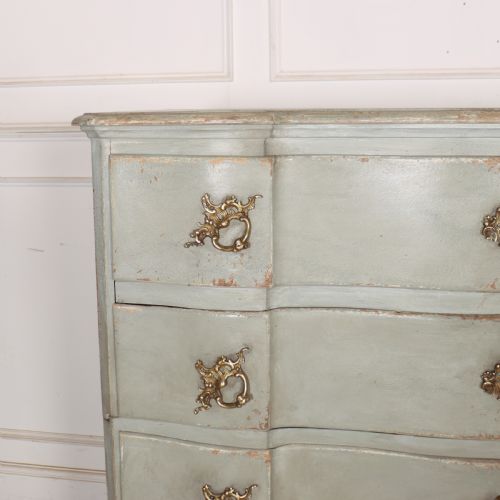 DANISH SERPENTINE FRONT COMMODE - ADDITIONAL PHOTO 1